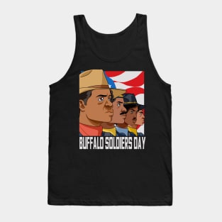 National Buffalo Soldiers Day African American July 28th Tank Top